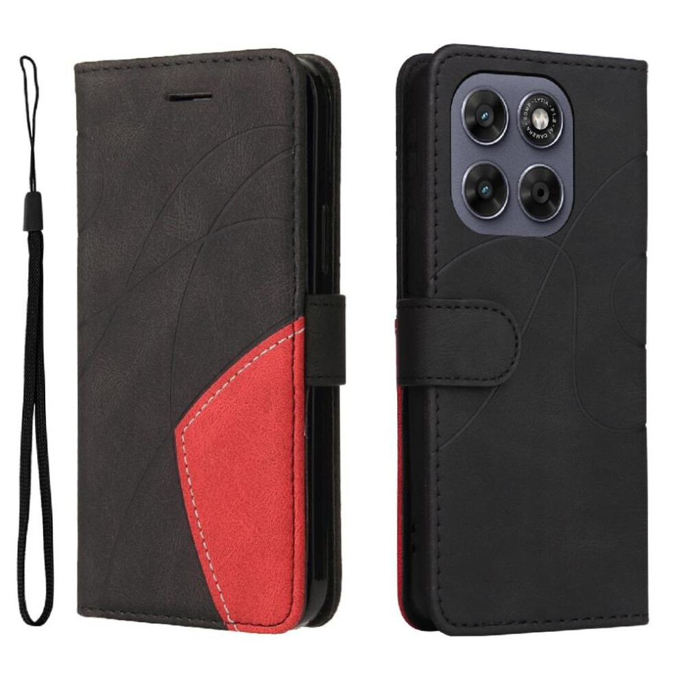Flip Case For Motorola Moto G67 5G Flip Folio Book Kickstand Protective With Card Slot Stand Stitching Color Leather Wallet 764563803095