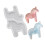 Moule de cheval en silicone pour art en résine époxy pour 1
