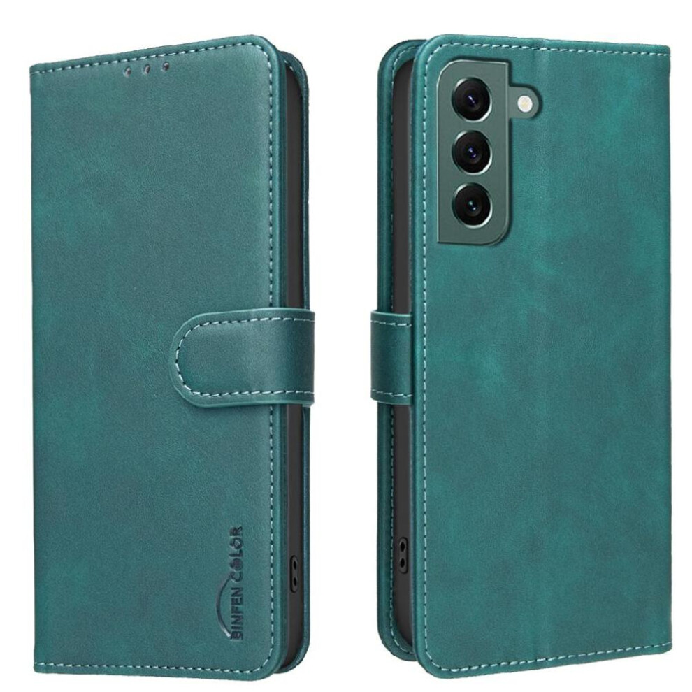 Wallet Case For Samsung Galaxy S22- Kickstand, Rfid Blocking, 3 Card Slots, Shockproof Tpu, Magnetic Drop Protection Rfid Blocking Protection All 764563803200