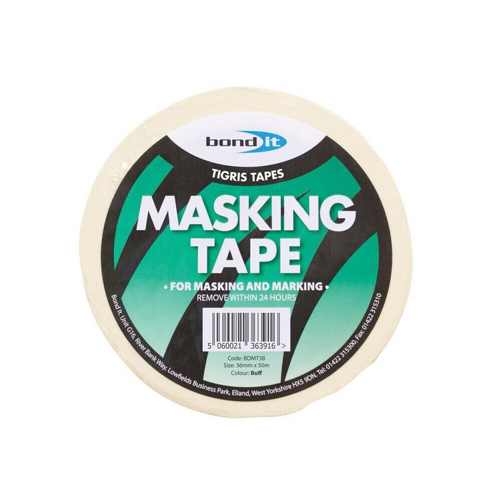 Masking Tape Roll Builders Painting Easy Tear Self Adhesive 36Mm X 50M 5061022238487