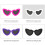 Winddichte Hundebrille mit herzförmiger Linse für-Rosa 5