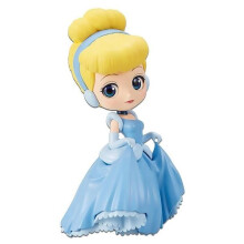 Figurinha Q Posket - BANPRESTO - Cinderela - Cores vibrantes - Interior - Criança (3+)