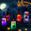 LED-beleuchteter Hexenhut als Halloween-Dekoration 4