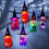 LED-beleuchteter Hexenhut als Halloween-Dekoration 5
