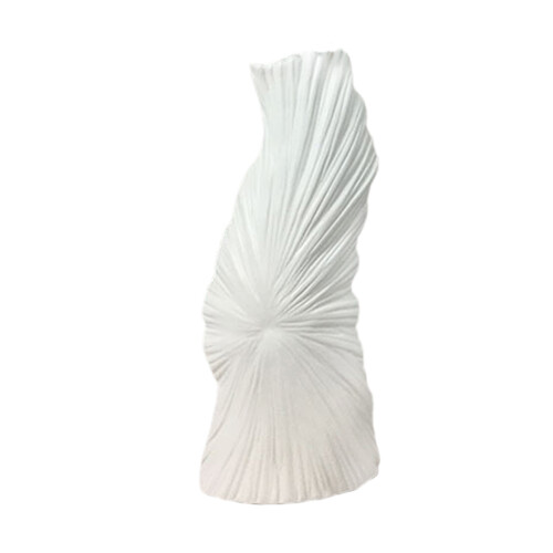 Keramikvase, 40 cm hoch, schwarz oder weiß