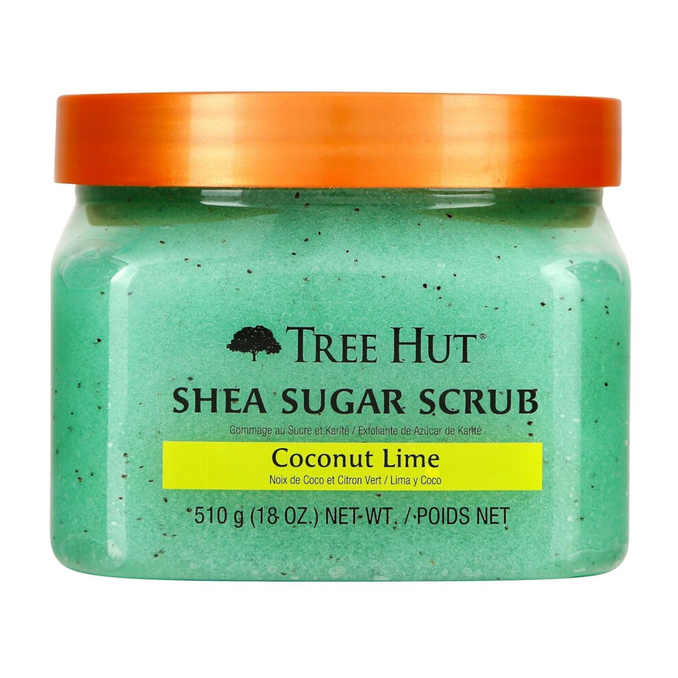 Tree Hut Exfoliating Shea Sugar Body Scrub Coconut Lime 18 Oz