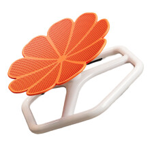 Chaise pivotante sensorielle en forme de fleur, siège-O ROUGE