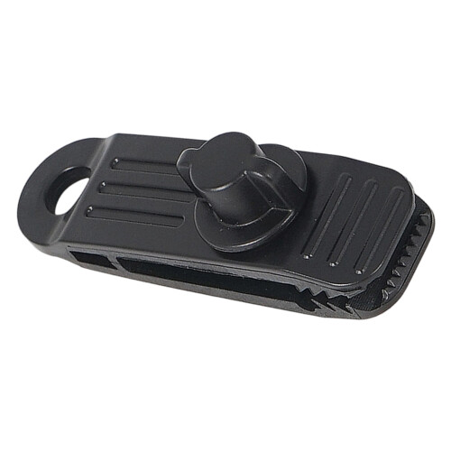 Clip fixe de corde coupe-vent, 1 pièce, pour Camping en-Noir