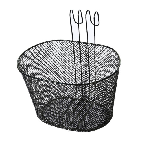 Heavy Type Bike Front Basket Large Capacity-black double hook