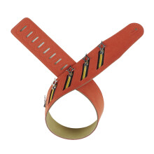 Sangle de guitare Punk confortable en microfibre douce-Marron 18