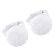 Coussinet de cheville ovale avec bande réglable,-Blanc C