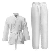 Costume d'entraînement de karaté pour adultes et-sergé blanc 190