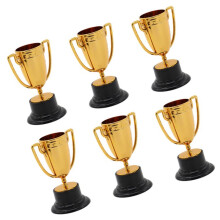 Lot de 6 gobelets en plastique durables, pour jeu-Cuivre