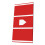 Transportable Baseball Baseball Pitcher's Mat 90x140cm for-Red 1