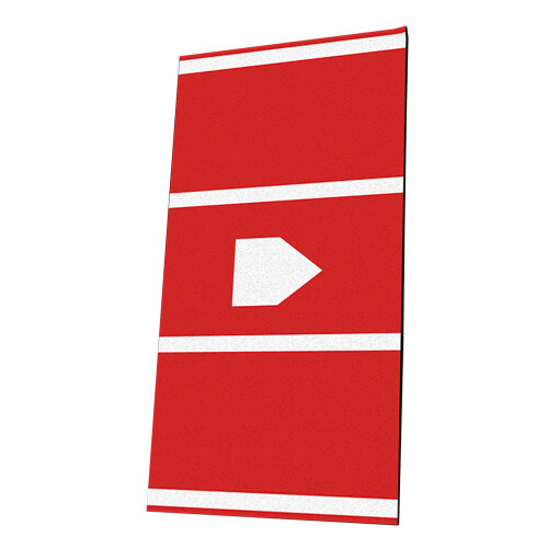 Transportable Baseball Baseball Pitcher's Mat 90x140cm for-Red