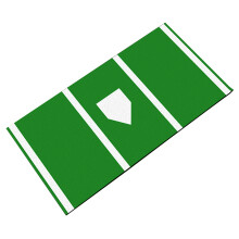 Flexible 90x140cm Pitcher's Training Mat for Baseball-Green