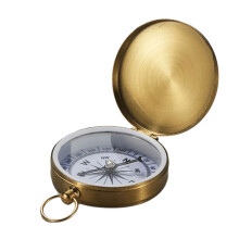 Outdoor Camping Pocket Compasses with Cover Metal Waterproof