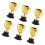 Paquet de 6 gobelets de récompense en plastique polyvalents-Or 1