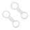 Silicone Snorkel Strap Keeper Dives Universals Clip-2PCS 1