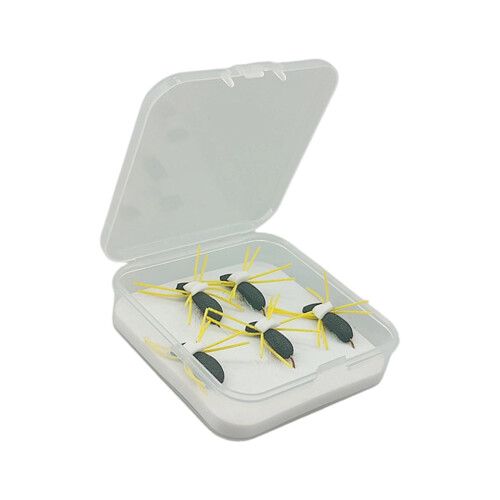 Foam Spiders Dry Fly Lures Providing Natural Floatation-White