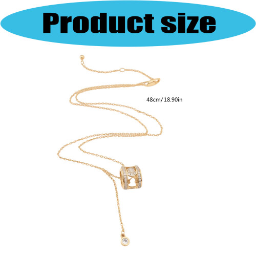 Collier élégant avec pendentif gourde géométrique en Zircon 2