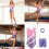 Elastischer Kinder-Gymnastikanzug mit-rosa p Höhe 150cm 4
