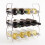 The Magic Toy Shop Geezy 12-Bottle Stackable Chrome Wine Display Rack | 3-Tier Wine Storage 1