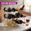 The Magic Toy Shop Geezy 12-Bottle Stackable Chrome Wine Display Rack | 3-Tier Wine Storage 9