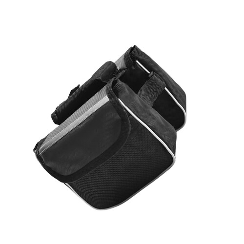 Waterproof Front Frame Strap on Bag Cycling Pouches-Black L