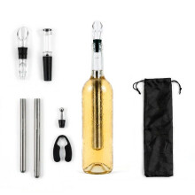Weinaccessoires-Set mit Kühlstäben, Kapselschneider, Dekanter, Korken und InnovaGoods SOMMELIER-Tasche