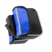 Sac de cadre avant de vélo étanche, pochettes de-Bleu L