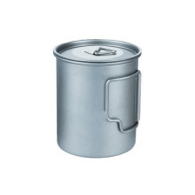 Light Weight Camping Cup Travel Mug With Handle Portable-0.45L