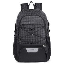 Gym Backpack With Padded Shoulder Strap Large-Nylon black