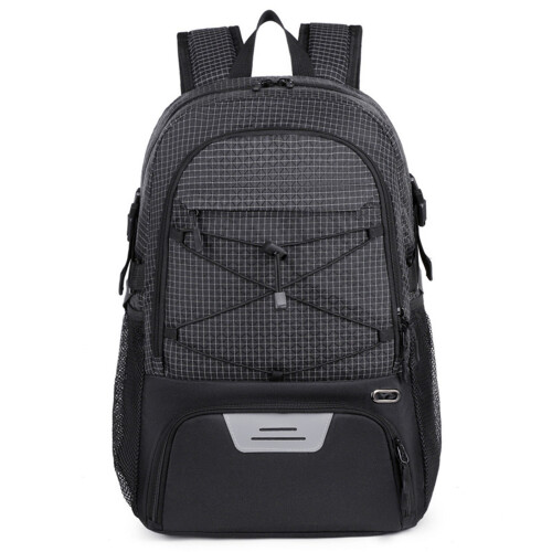 Gym Backpack With Padded Shoulder Strap Large-Nylon black