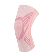 Stretchy Knit Knee Brace for Running Cycling-Pink single pack S