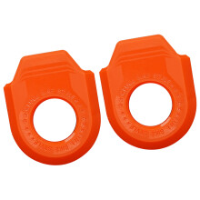 1 paire de Protections de manivelle de vélo, manchon de-Orange