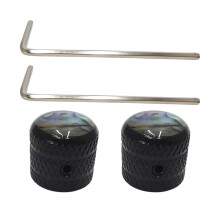Boutons de réglage pour guitare électrique, boutons en-Noir