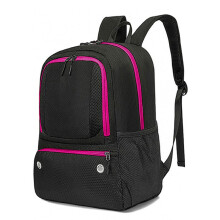 Sac d'équipement de volley-ball Portable-Noir et rose rouge