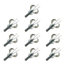 10Pcs Soft Crawfish Soft Shrimp Lures Baits Soft-Color I 6.5cm