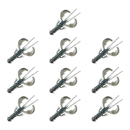 10Pcs Soft Crawfish Soft Shrimp Lures Baits Soft-Color I 6.5cm