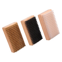 Metal/Nylon/Horsehair Ski Waxing Brush Wood Handle Snowboard Wax