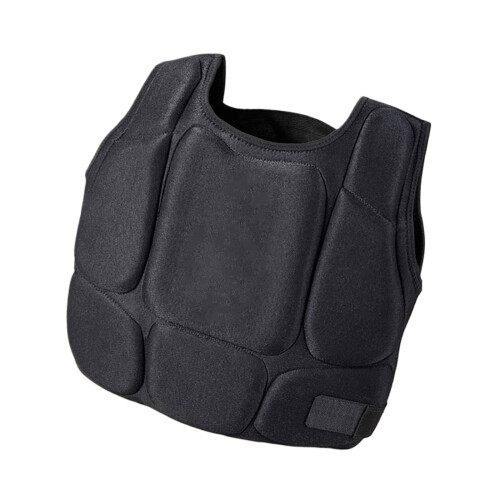 Shock Absorbings Martials Art Chest Guard Ventilated-Black L
