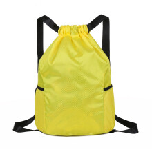 Sac de sport léger à dos à cordon de grande capacité pour-Jaune