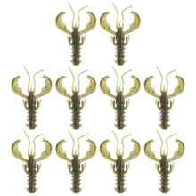 10 pièces/ensemble écrevisses souples leurres-Couleur C 6,5 cm