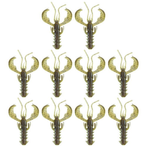 10 pièces/ensemble écrevisses souples leurres-Couleur C 6,5 cm