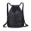 High Capacity Drawstring Backpack Light Weight Gym Bag-Black 1