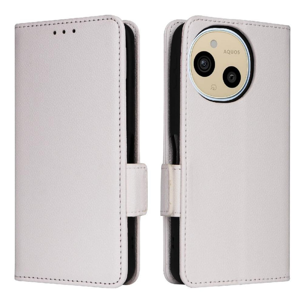 () Flip Case For Sharp Aquos Sense10 Pu Leather Wallet Card Slots Holder Side Buckle Magnetic 764563803682