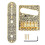 Professional 6 String Saddles Bridge Plate with Carving-Golden 1