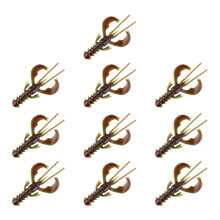 10Pcs/pack Simulation Prawns Shrimp Fishing Tackle-ColorE 6.5cm