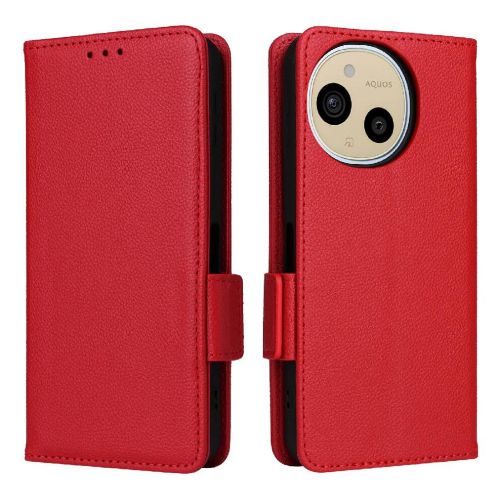 () Flip Case For Sharp Aquos Sense10 Pu Leather Wallet Card Slots Holder Side Buckle Magnetic 764563803705